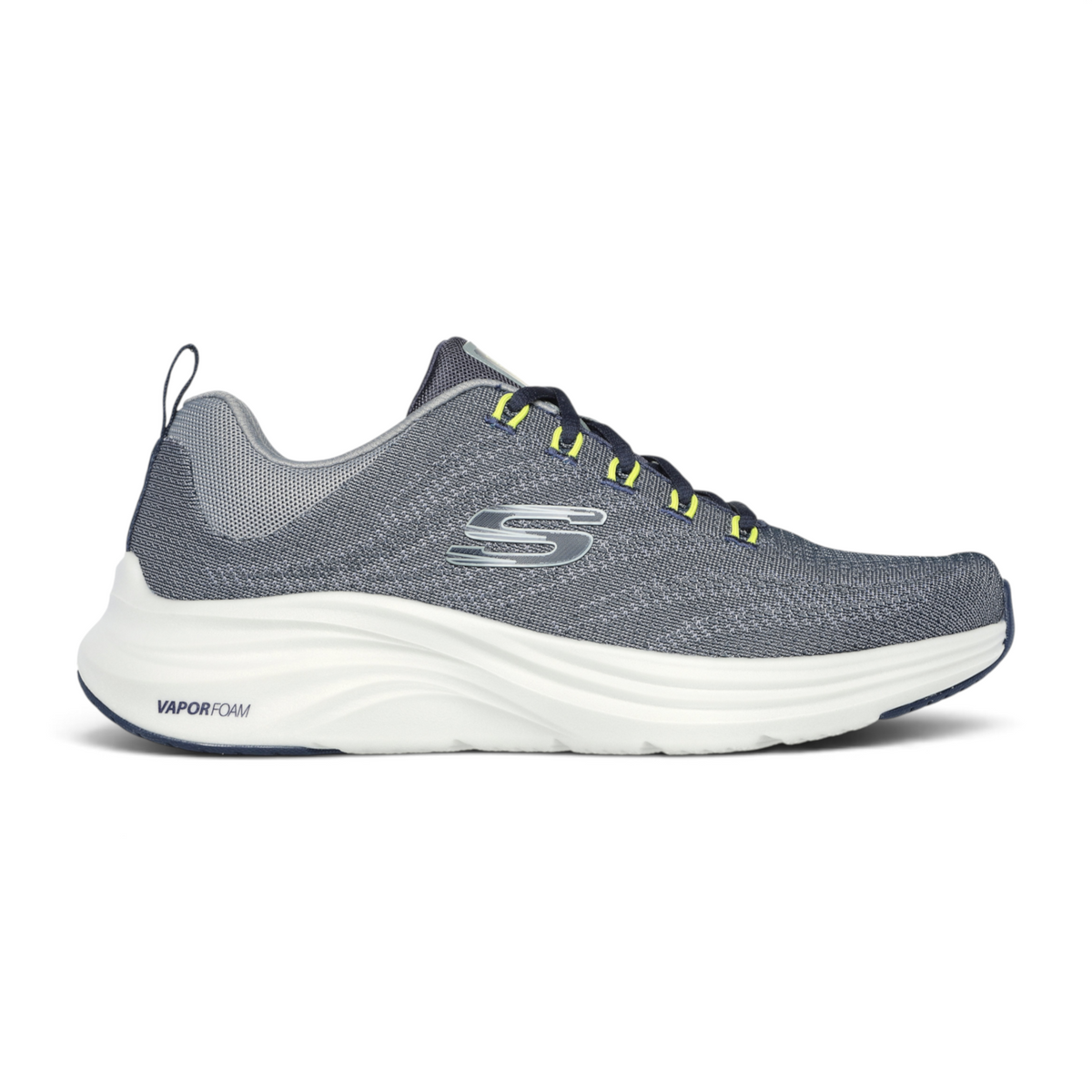 FRG VAPOR LITE VARIEN navy blue athletic sneaker with white Vapor Foam midsole and yellow lace eyelet accents