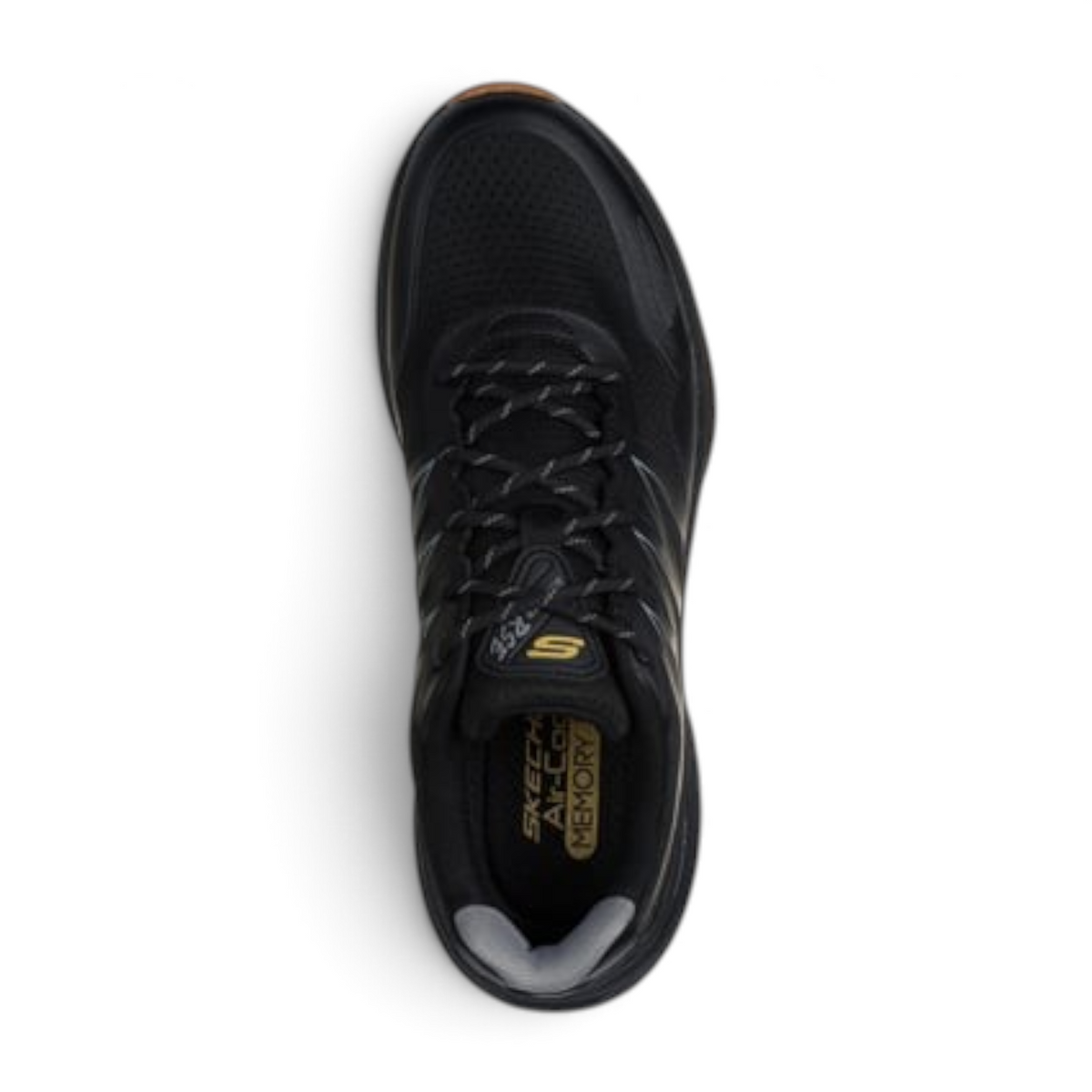 FRG BOUNDER RSE ZONER black athletic sneaker with memory foam insole, top-down view
