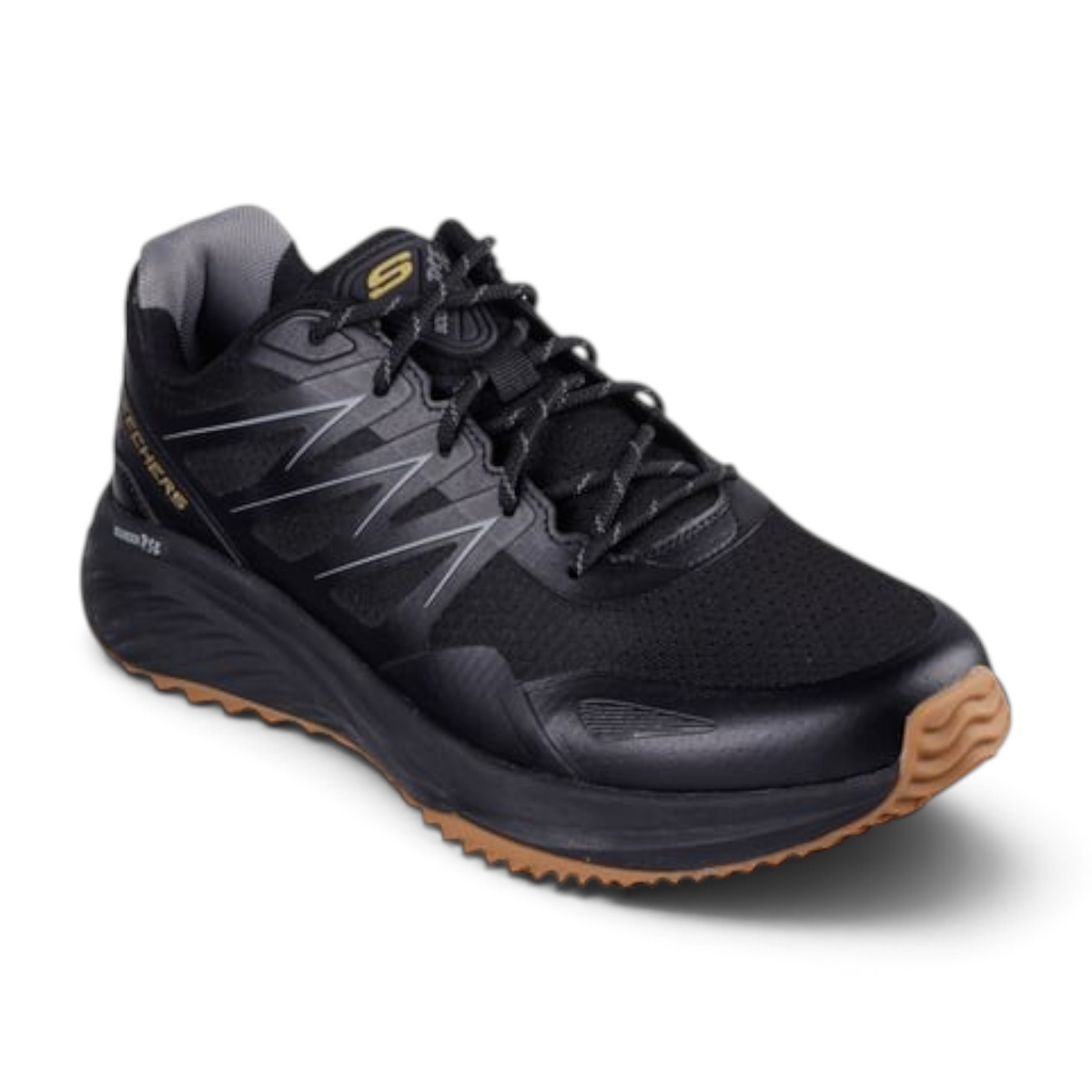 FRG BOUNDER RSE ZONER black athletic sneaker with mesh upper, lace-up closure, and durable gum rubber outsole