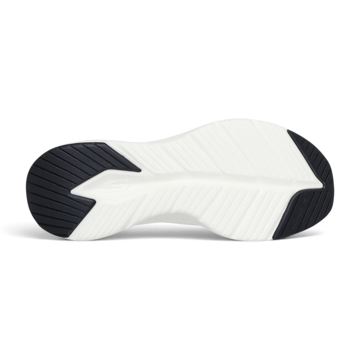 FRG Skechers Vapor Foam Volann off white sneaker outsole with black rubber traction pads and textured white foam