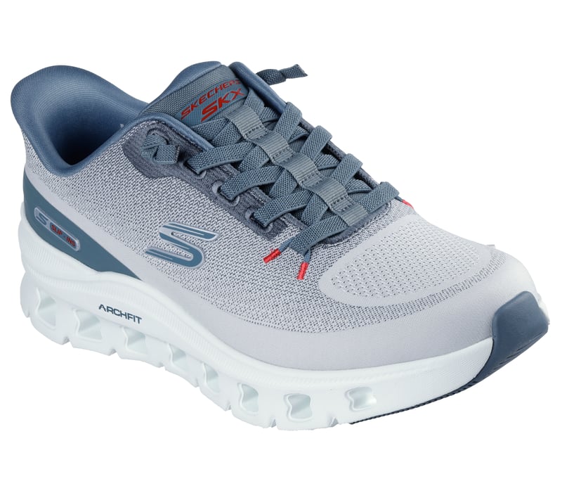 Skechers Arch Fit Glide-Step Pro - Lt.Gray/Blue