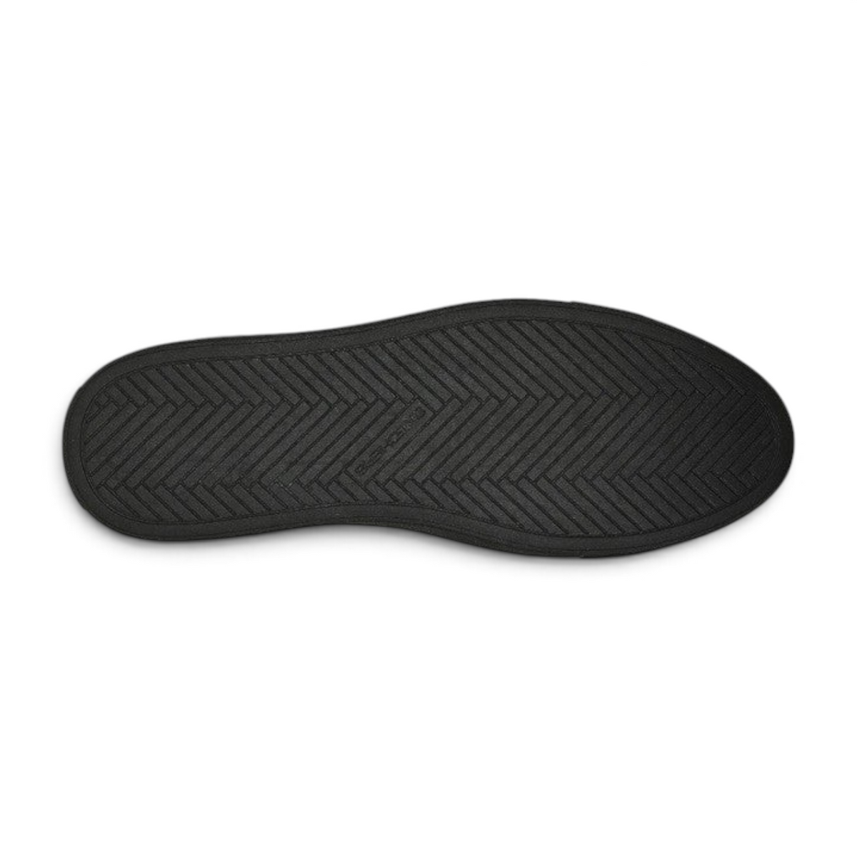 FRG Skechers Arch Fit Legend black sneaker with a durable herringbone tread pattern on the rubber outsole