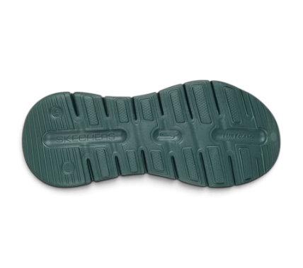 FRG Skechers Foamies Arch Fit Go Foam 1 dark green sculpted outsole with textured grip pattern