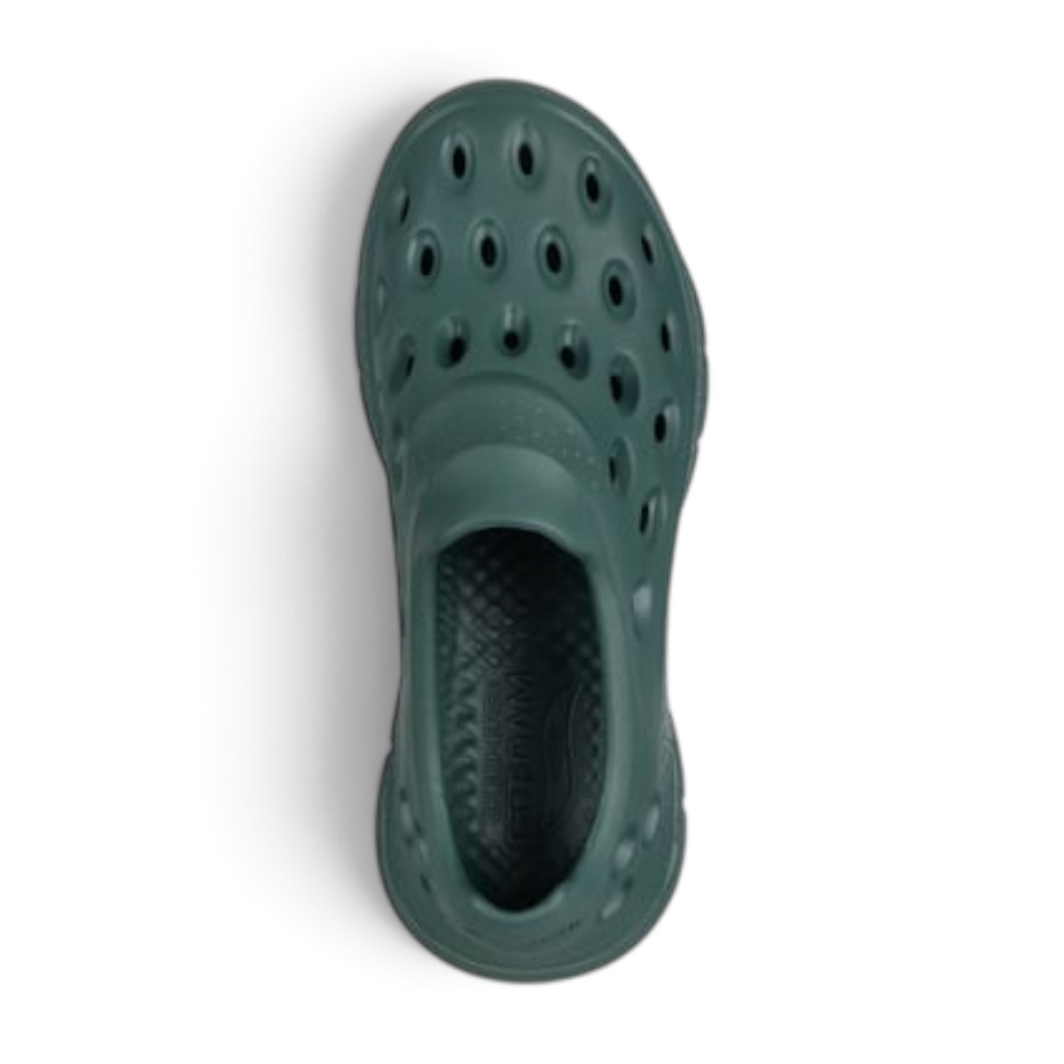 FRG Men Foamies Arch Fit Go Foam 1 in dark green with a sculpted, breathable, vegan foam design and contoured footbed.