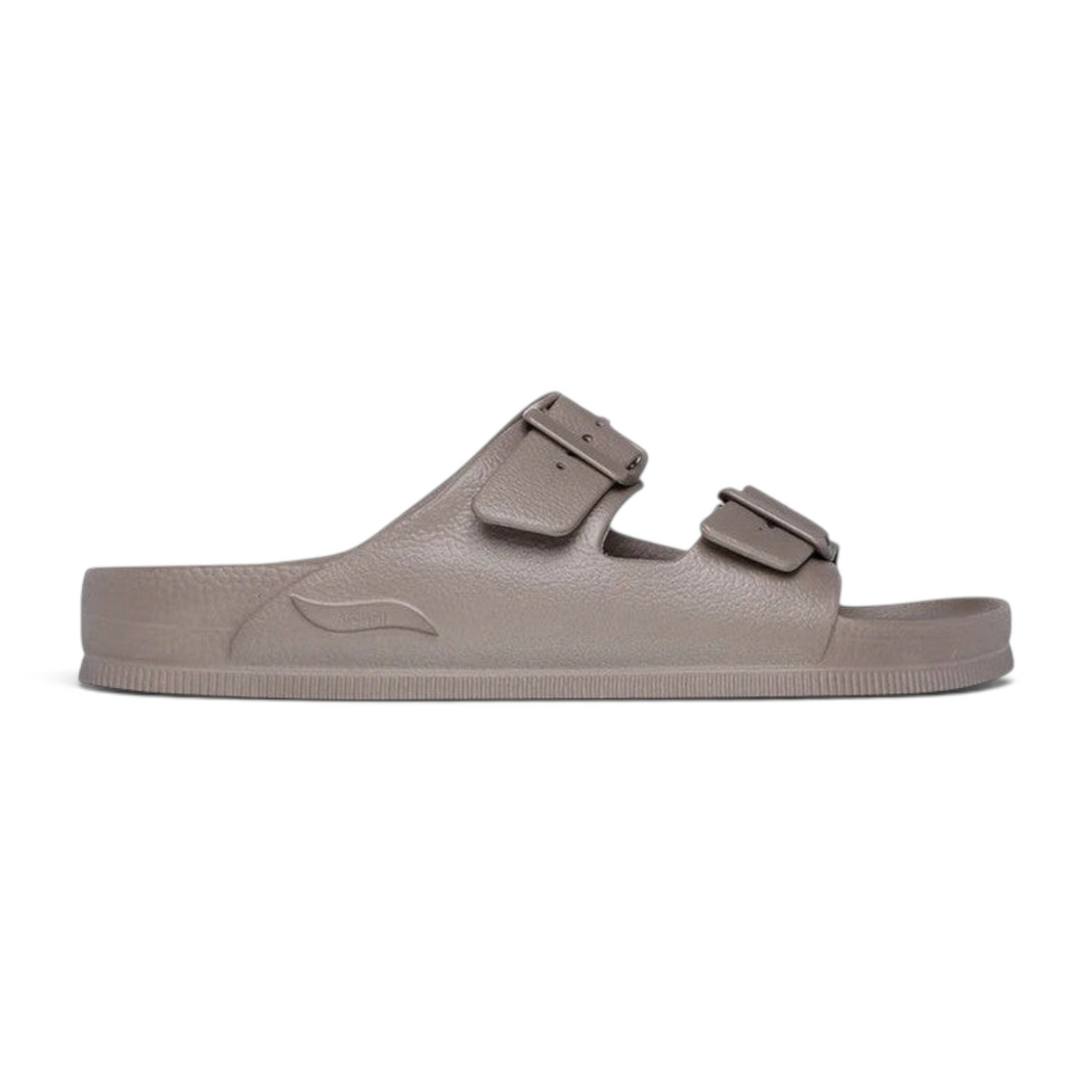 FRG Skechers Foamies Arch Fit Cali Surf water-friendly taupe slide sandals with dual adjustable buckle straps