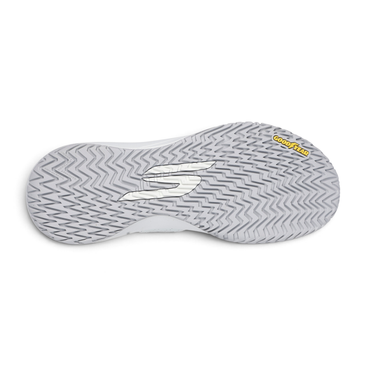 FRG Skechers Viper Court Rally performance shoe outsole with Goodyear gold compound tread for court traction