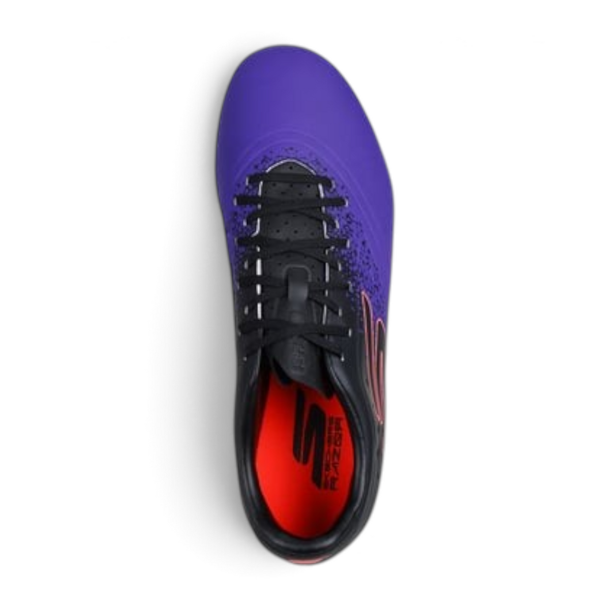FRG Skechers Razor 1.5 Academy TF turf football boot in purple and black with lace-up front and cushioned insole