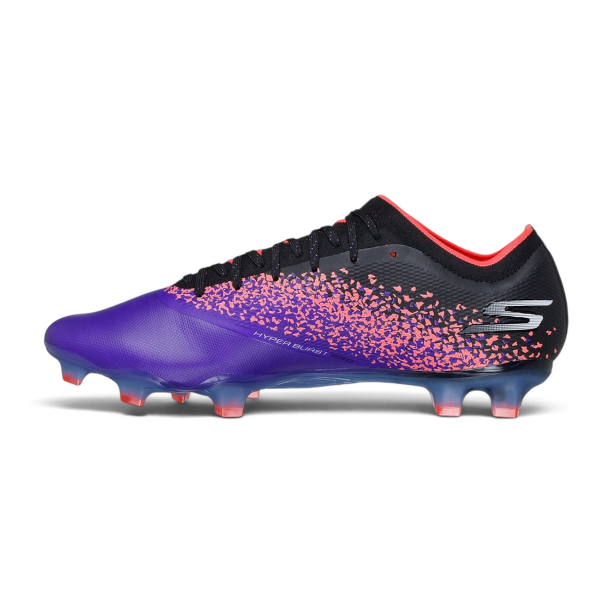FRG Skechers Razor 1.5 Elite FG football boot in purple and black with Hyper Burst Pro cushioning and knit upper