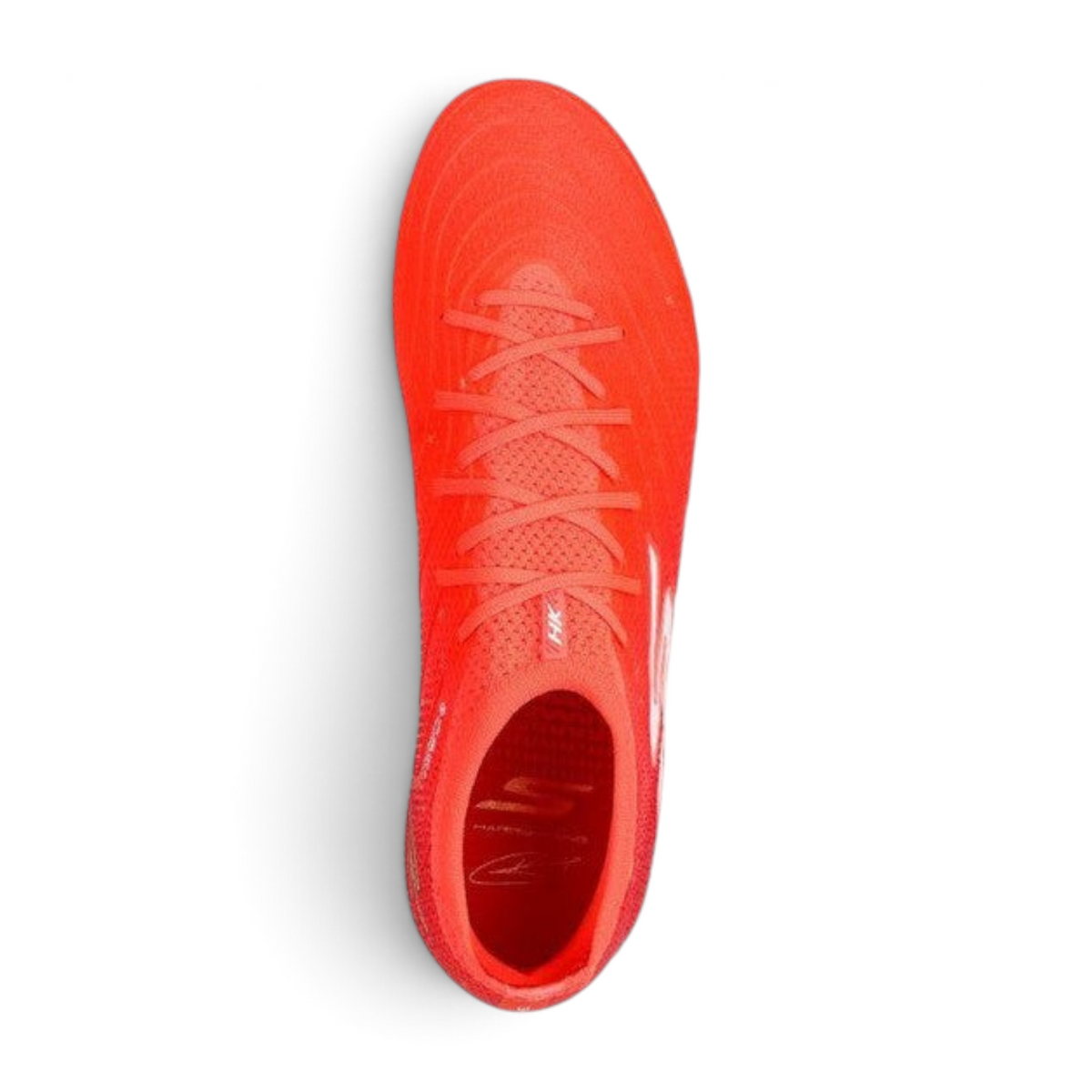 FRG Skechers HK Player Edition SKX 1.5 Elite FG football boot in coral with Hyper Burst Pro cushioning, top view