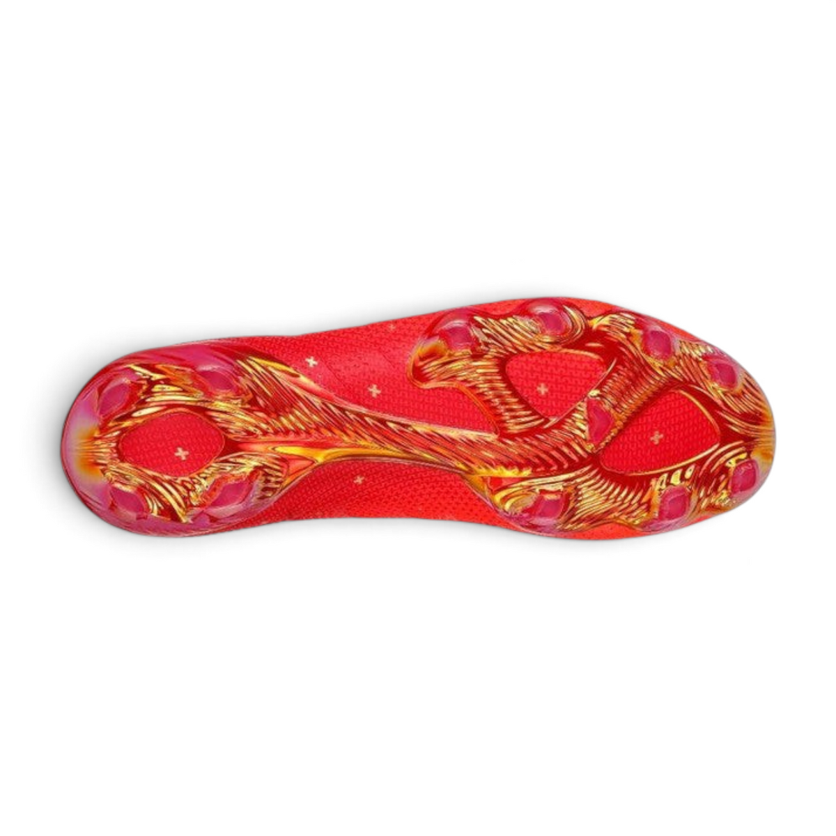 FRG Skechers HK Player Edition SKX 1.5 Elite FG football boot sole in coral with firm ground stud configuration
