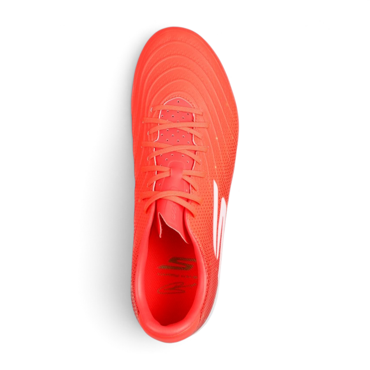FRG Skechers HK Player Edition SKX 1.5 Academy TF turf boot in coral with moulded upper and Move Foam cushioning