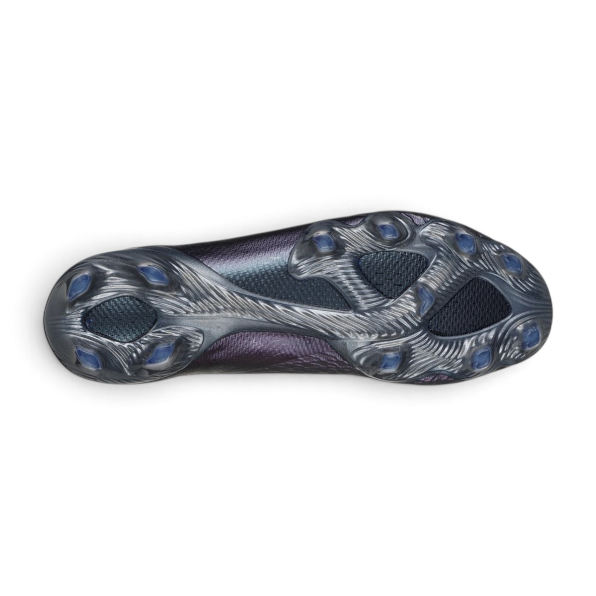 FRG Skechers SKX 2 Elite FG soccer cleat sole in black and orange with advanced grip studs and nylon chassis