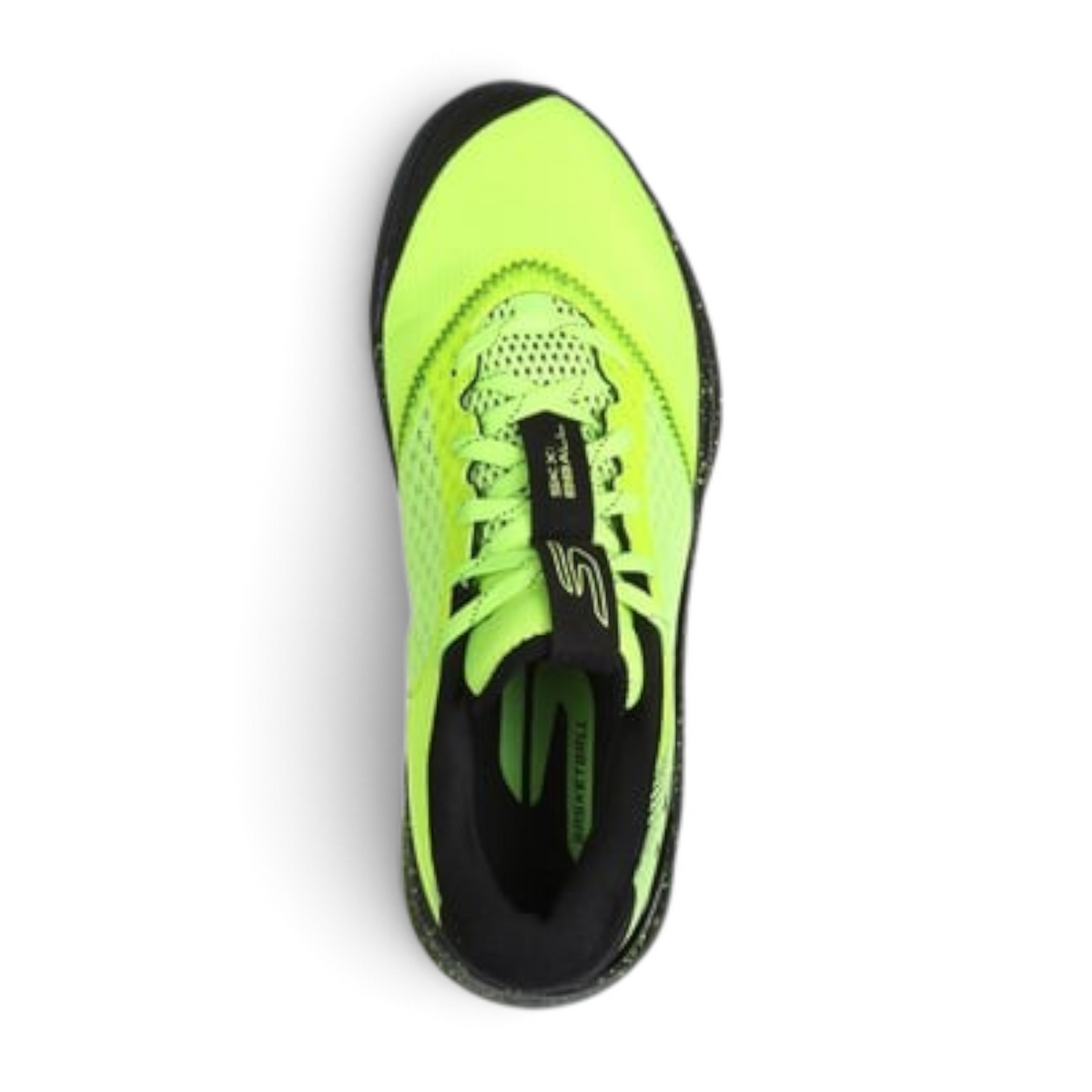 FRG Skechers SKX FLOAT basketball shoes in bright yellow and black with a low-top design and secure lace-up fit.