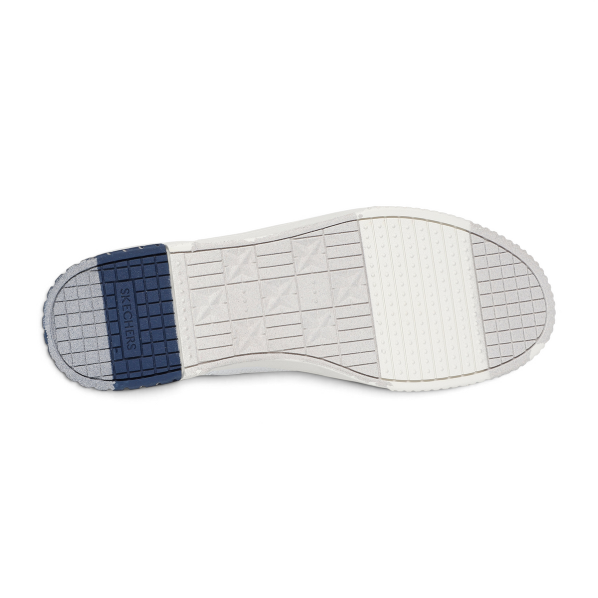 FRG Skechers Jade - Strane sneaker white and blue rubber outsole with textured grip pattern