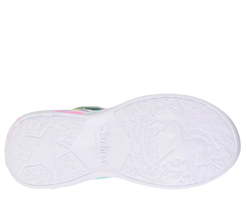 Skechers Unicorn Dreams Heart Sparkles Silver Multi