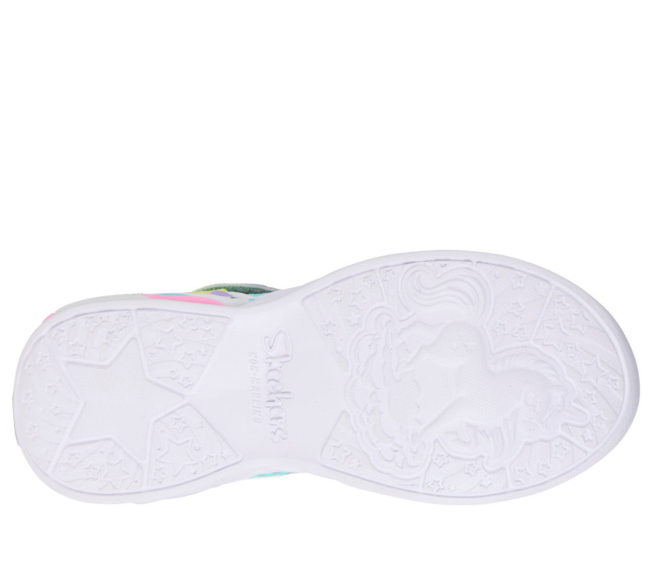 Skechers Unicorn Dreams Heart Sparkles Silver Multi