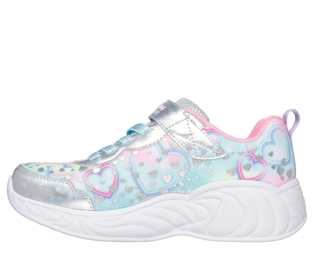 Skechers Unicorn Dreams Heart Sparkles Silver Multi
