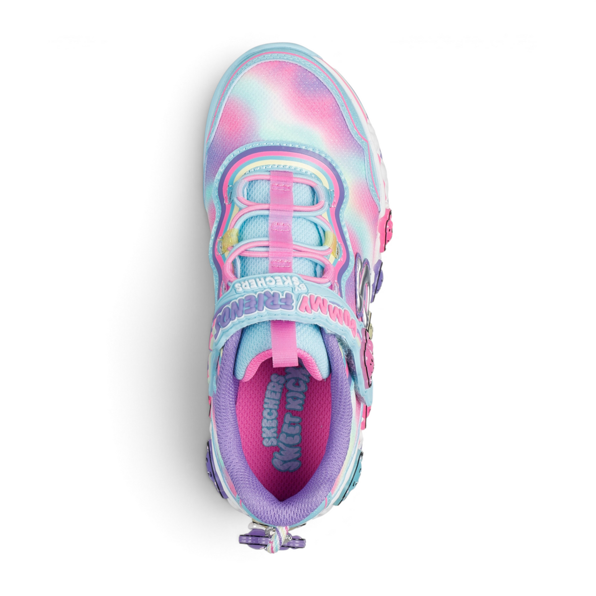 FRG SKECHERS Street Tres-Air Uno Vision-Airy sneaker in a vibrant multi-color tie-dye pattern with pastel accents
