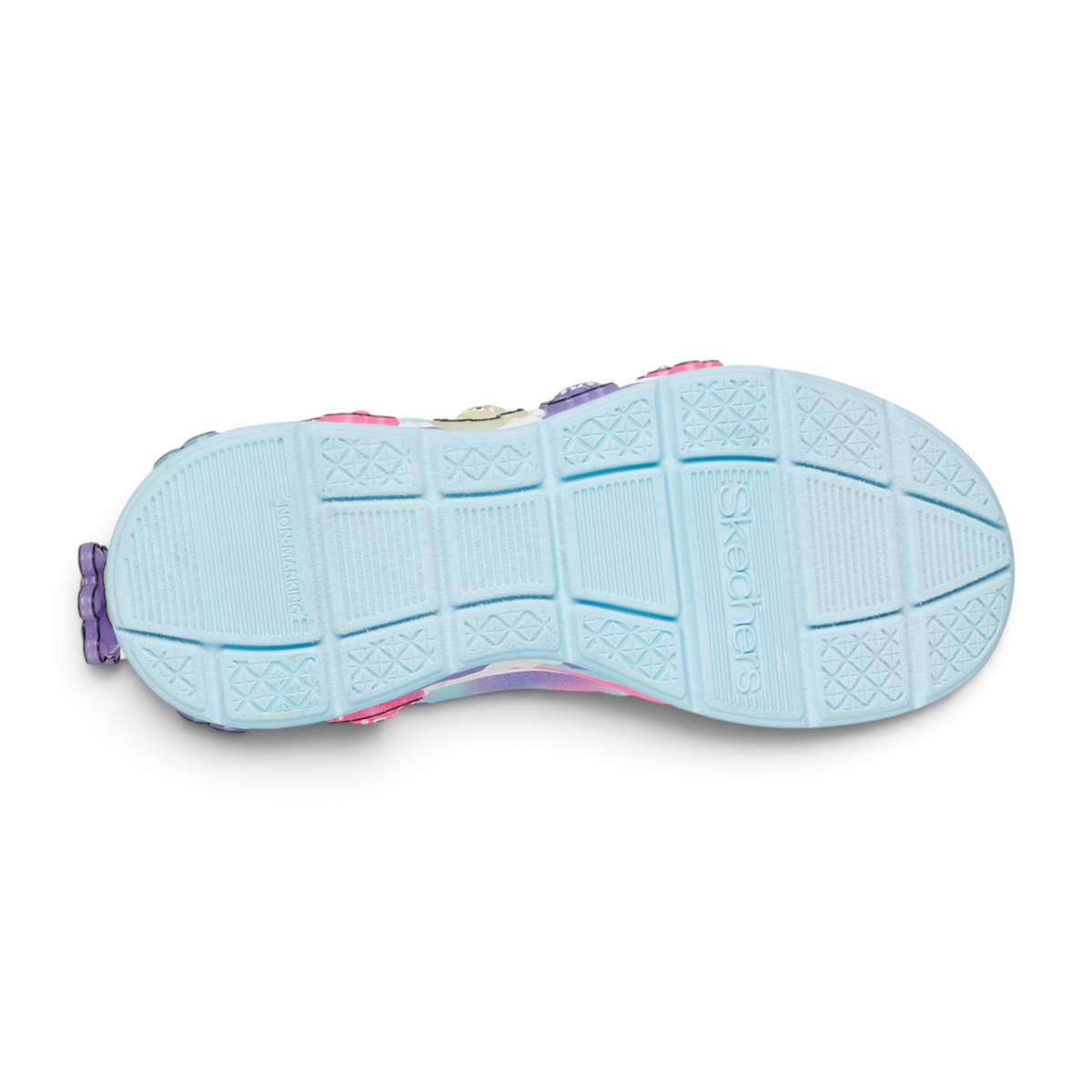 FRG SKECHERS Street Tres-Air Uno Vision-Airy sneaker featuring a light blue non-marking rubber outsole