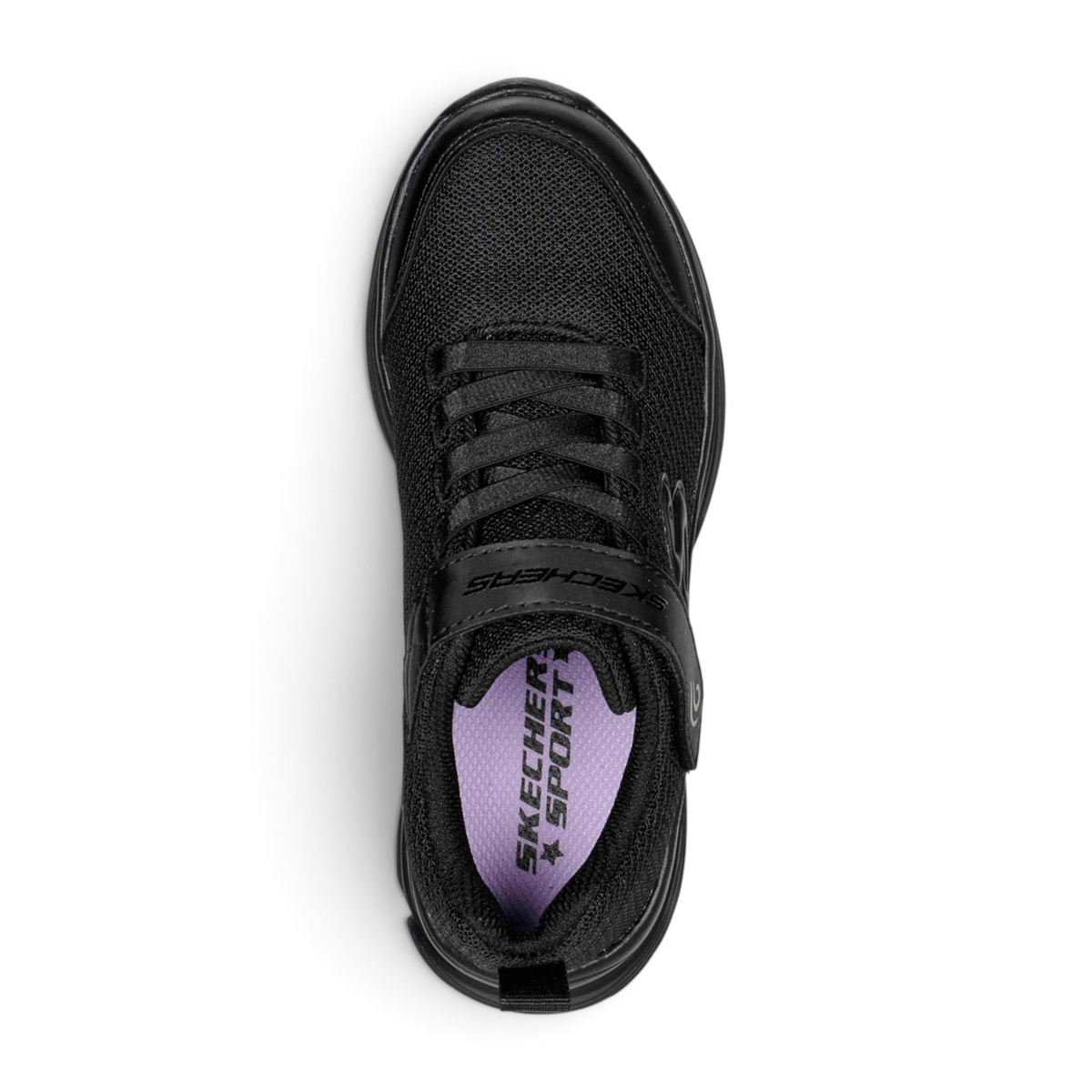 FRG WAVY LITES sporty black lightweight sneakers with a cushioned insole and hook-and-loop strap closure