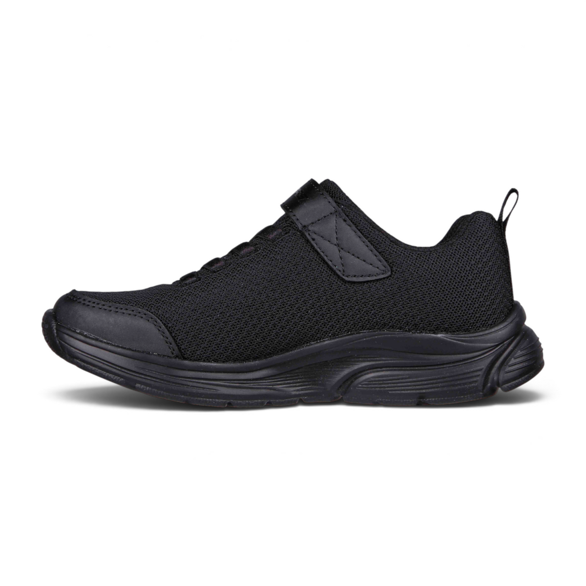 FRG WAVY LITES sporty black lightweight sneakers with cushioned insole and hook-and-loop strap closure