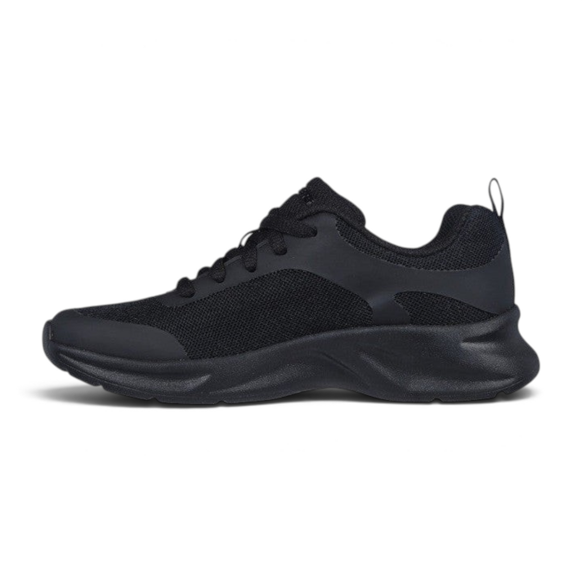 FRG Skechers Dynamatic Swift Speed lace-up sneaker in all black with a lightweight mesh upper and cushioned sole.