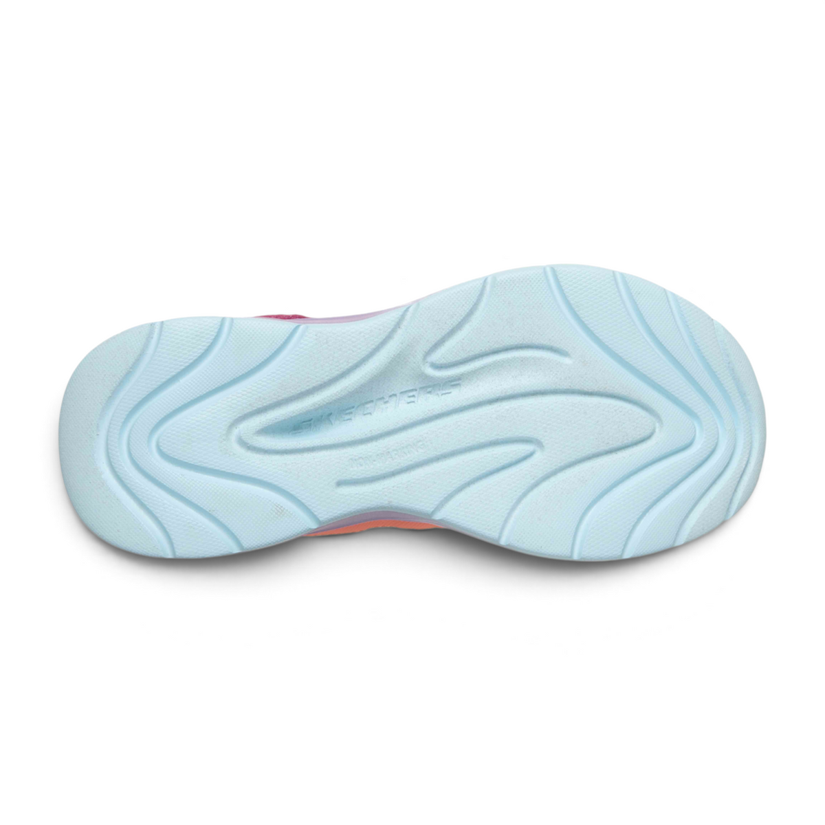FRG WAVE 92 - IMARA LITE sneaker featuring a light blue non-marking rubber outsole with a wavy tread pattern