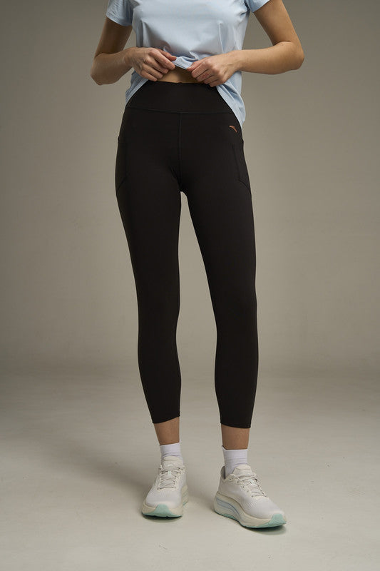 Anta Tight Ankle Pants Pro Black