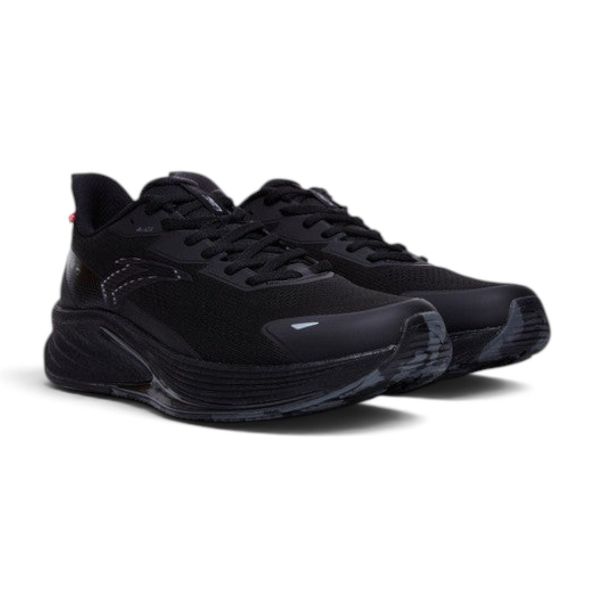 FRG ANTA Rocket 6 black running shoes with breathable mesh upper and responsive NITROEDGE cushioning technology.