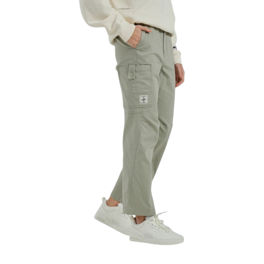 FRG Anta SKATE woven casual cargo pants in sage green with side pockets and a relaxed street-ready fit