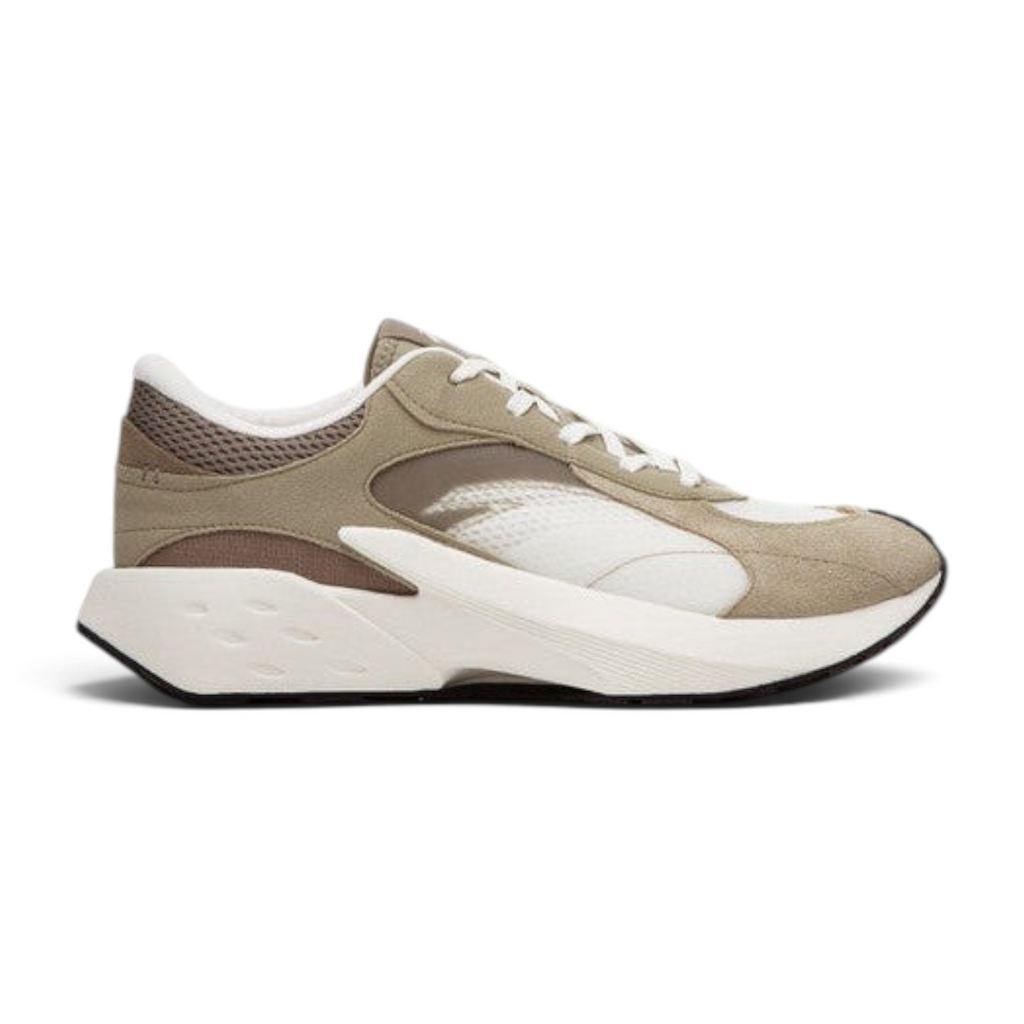 FRG ANTA HERITAGE lifestyle sneakers in beige and white with a retro design and chunky white midsole