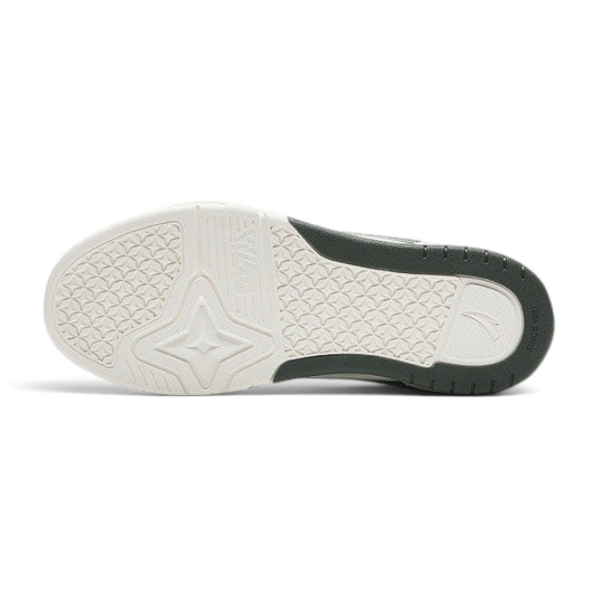 FRG ANTA X-GAME AOJIE skate shoe rubber outsole in beige and green with a textured grip pattern