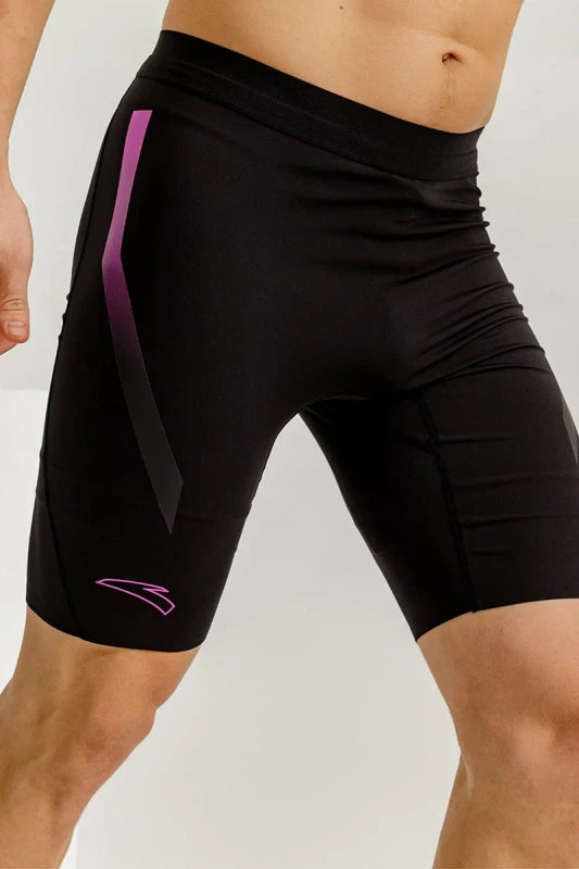 ANTA A-Cool Running Tight Half Pants Basic Black