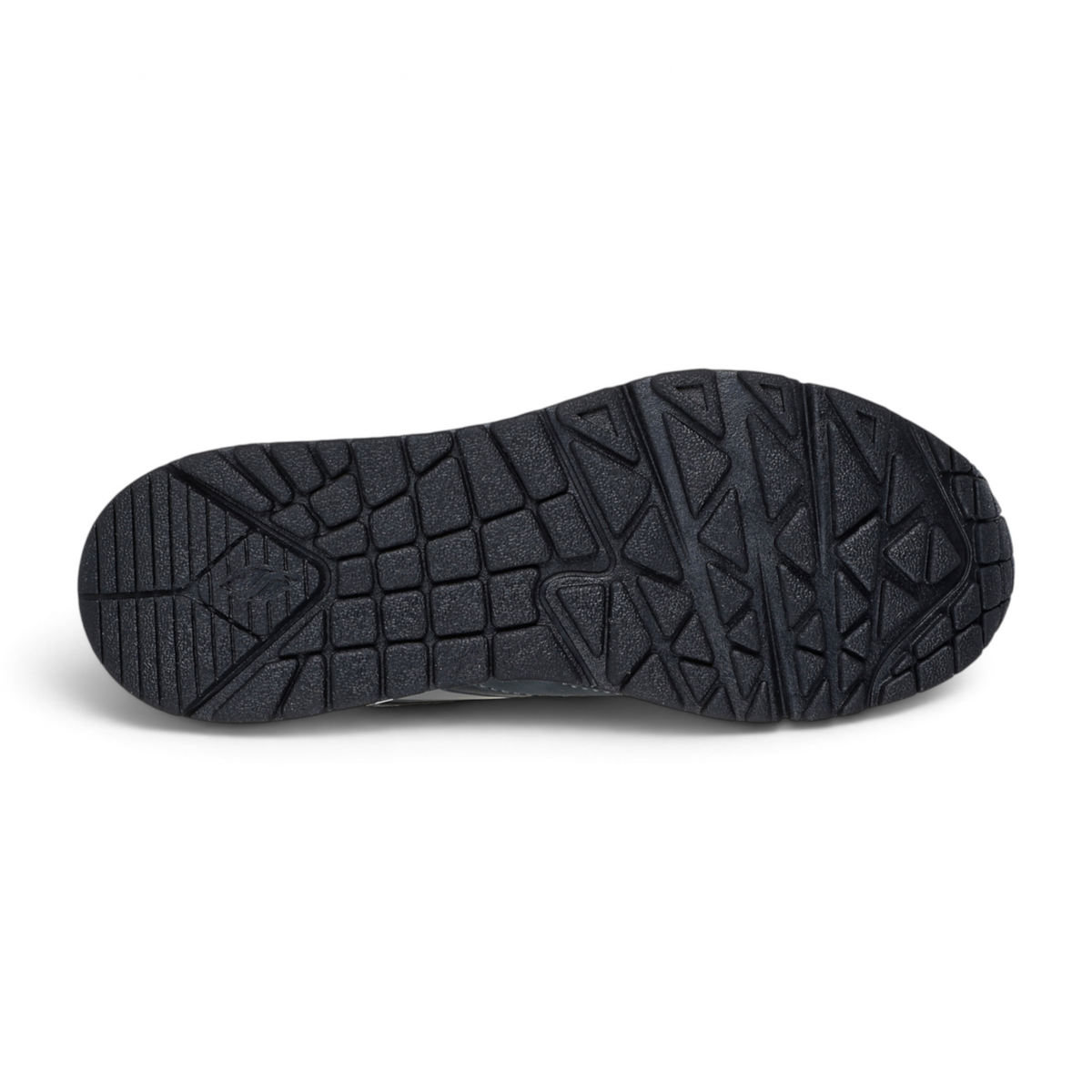 FRG SKECHERS Street Tres-Air Uno Vision-Airy sneaker black rubber outsole with textured geometric tread pattern