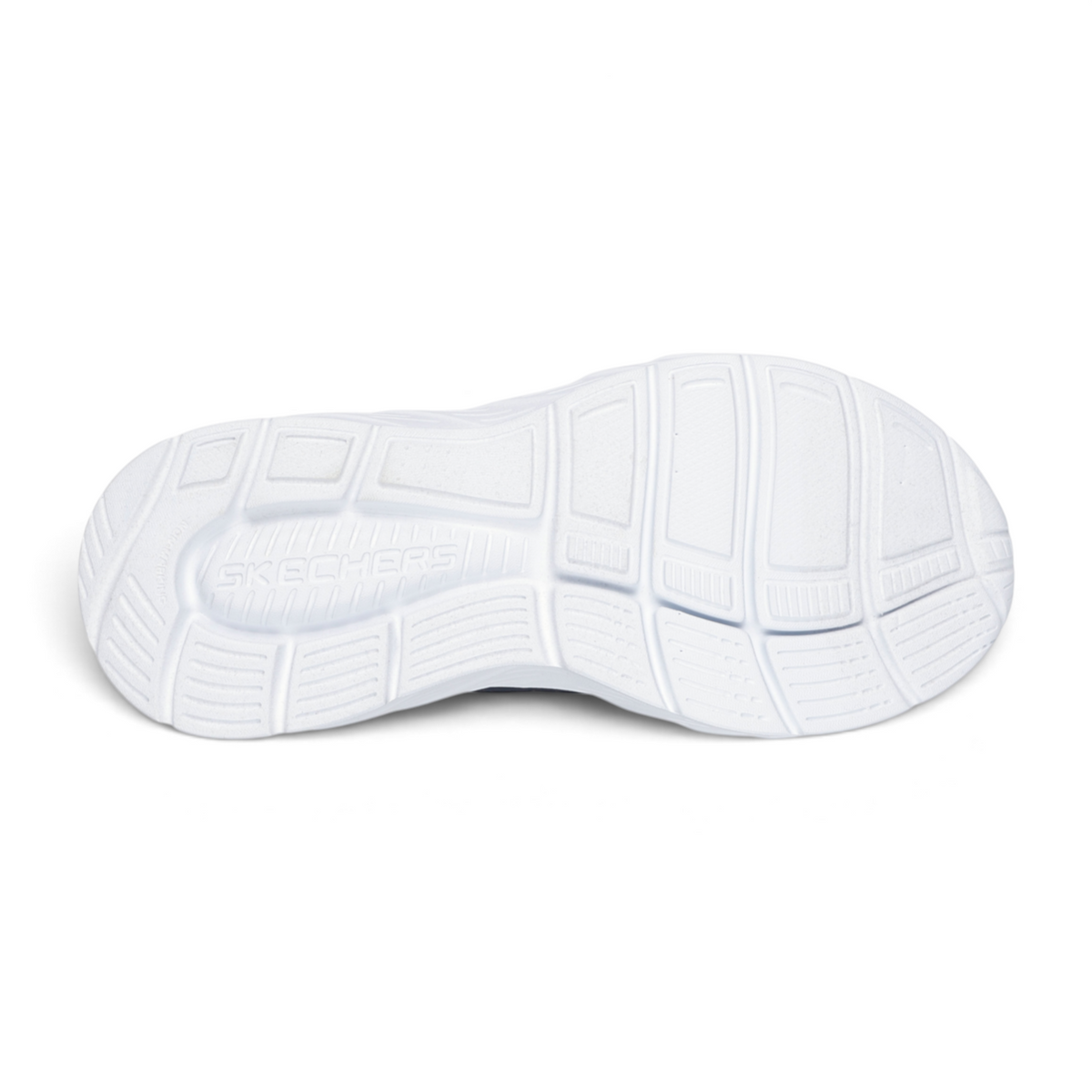 FRG BOUNDLESS white athletic shoe sole with textured grip pattern and embossed Skechers logo