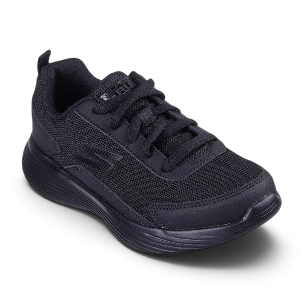 FRG Skechers GO RUN 400 V2 Trarvo lightweight black lace-up running shoe with breathable mesh upper