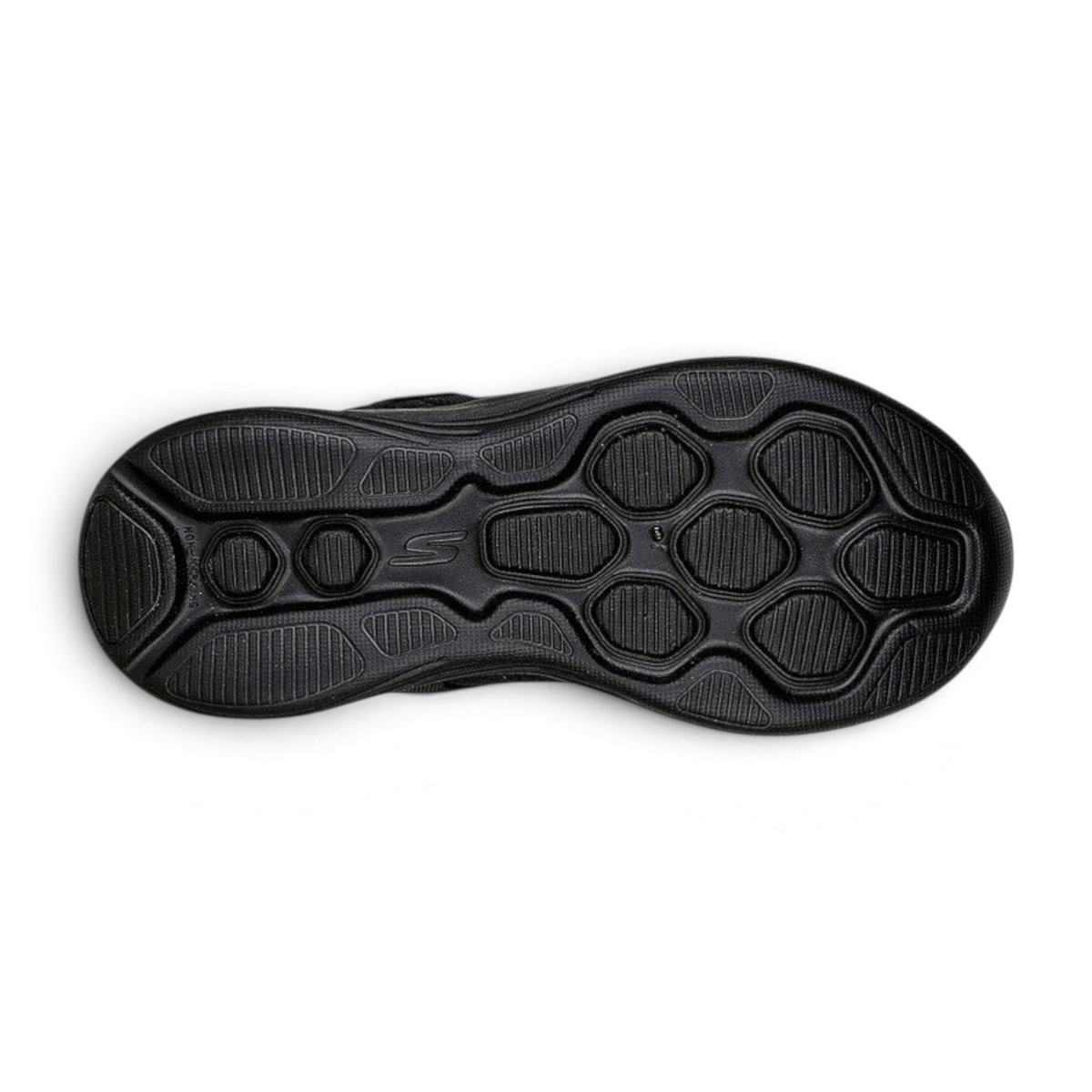 FRG Skechers GO Run 400 V2 kids training shoe featuring a black high-rebound textured rubber outsole