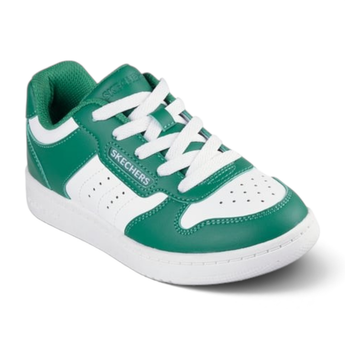 FRG QUICK STREET VORTON sneakers in green and white with a classic court-inspired design and lace-up closure.
