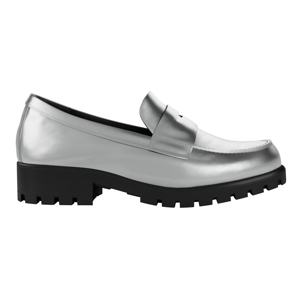 ECCO MODTRAY W LOAFER PURE SILVER