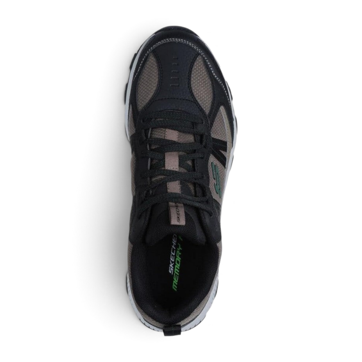 FRG Skechers STAMINA AT trail sneakers in brown and black with lace-up closure and memory foam insole