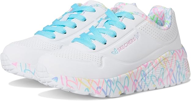 Skechers x JGoldcrown Uno Lite Lovely Luv Wht/Pnk/Turq