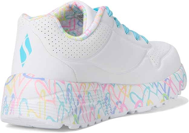 Skechers x JGoldcrown Uno Lite Lovely Luv Wht/Pnk/Turq