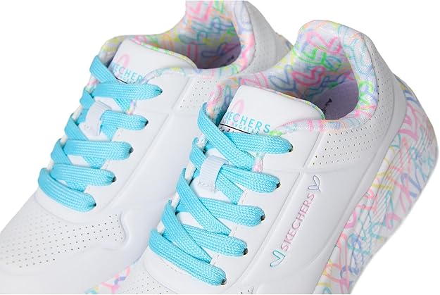Skechers x JGoldcrown Uno Lite Lovely Luv Wht/Pnk/Turq