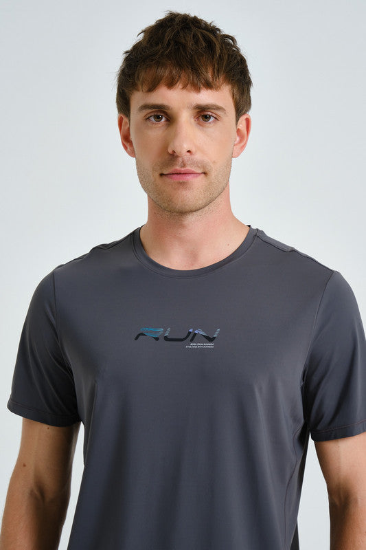 ANTA Running Short Sleeve T-Shirt Grey