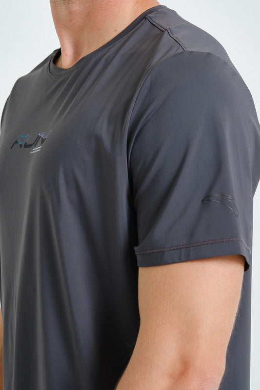 ANTA Running Short Sleeve T-Shirt Grey