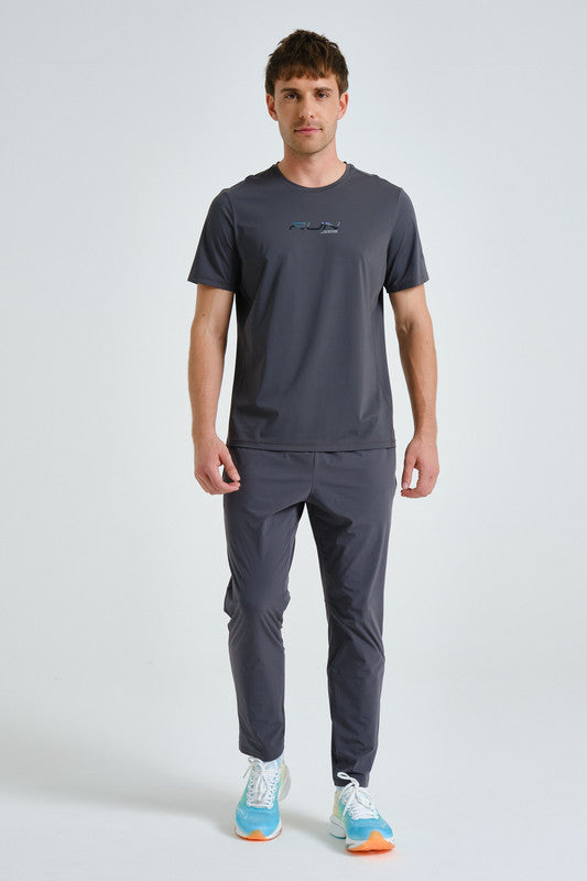 ANTA Running Short Sleeve T-Shirt Grey