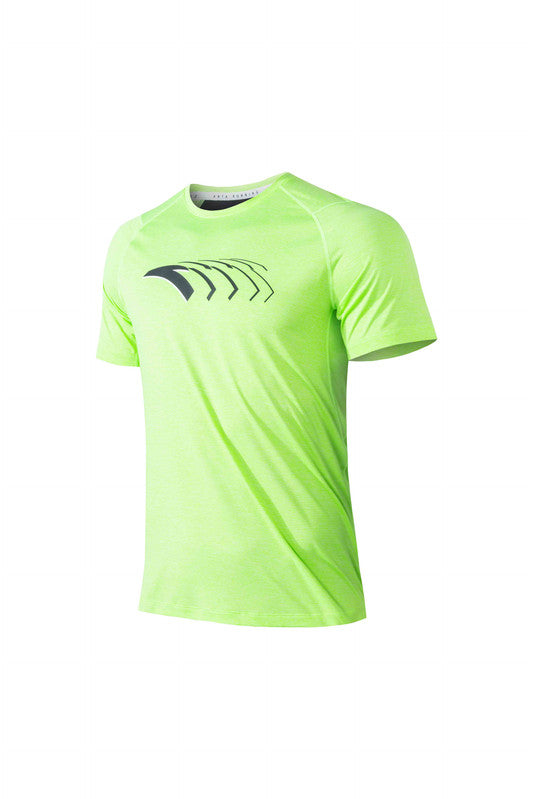 ANTA Advanced Training Running Short Sleeve T-Shirt Fluorescent Green