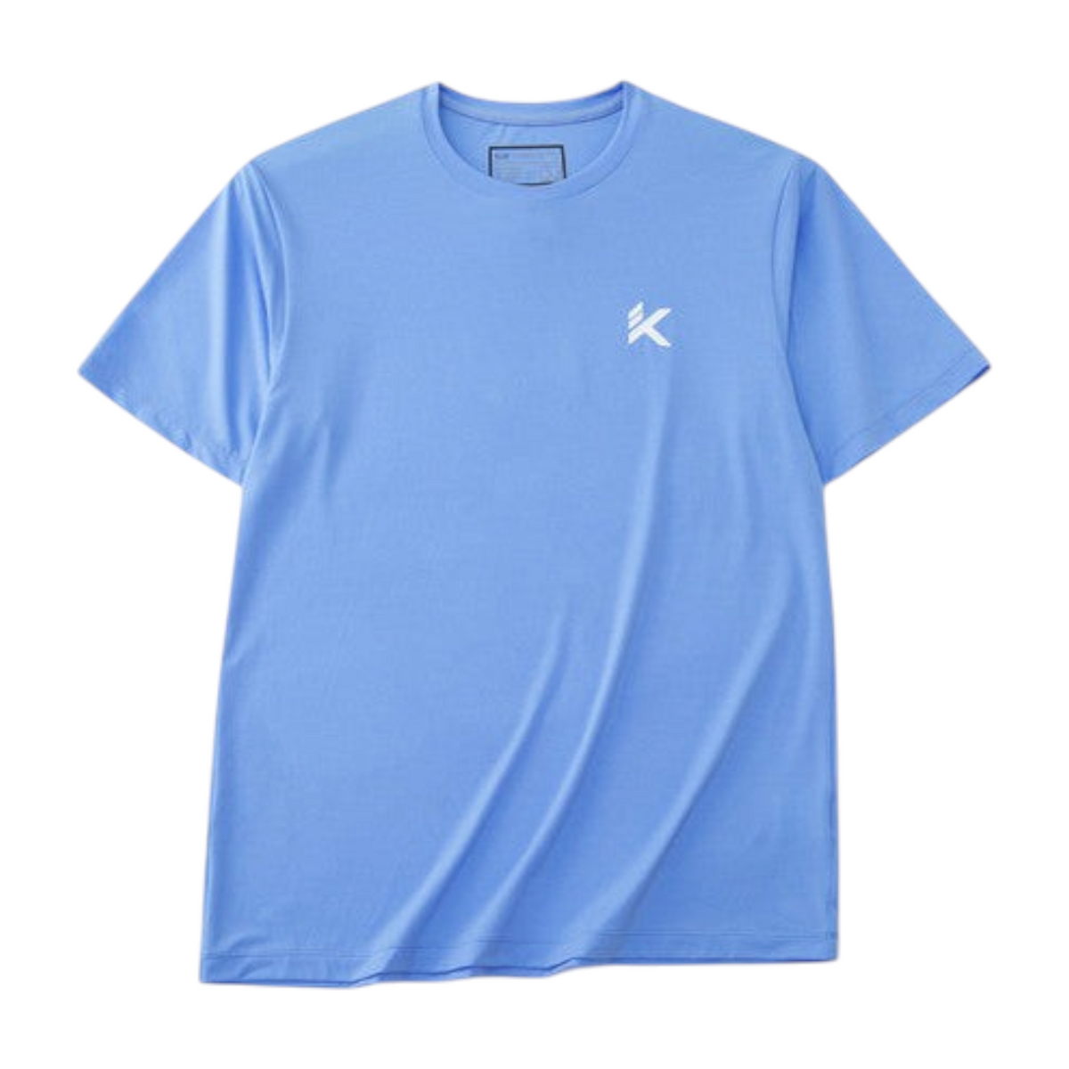 FRG ANTA A-Chill Touch basketball t-shirt in spring water blue with short sleeves and moisture-wicking nylon fabric.