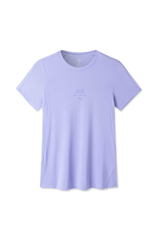 ANTA A-Chill Touch Running Short Sleeve T-Shirt Crystl Vlet