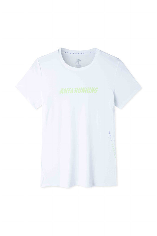 ANTA A-Chill Touch Running Short Sleeve T-Shirt Pure White